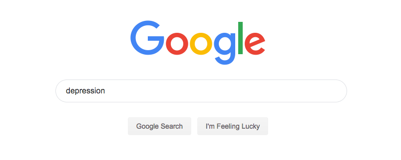 Google Search Bar Depression